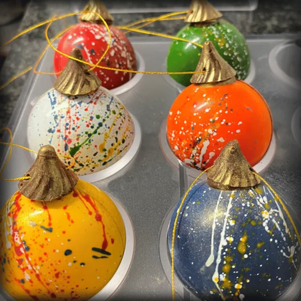 Luxury Chocolate Christmas Baubles - Image 2