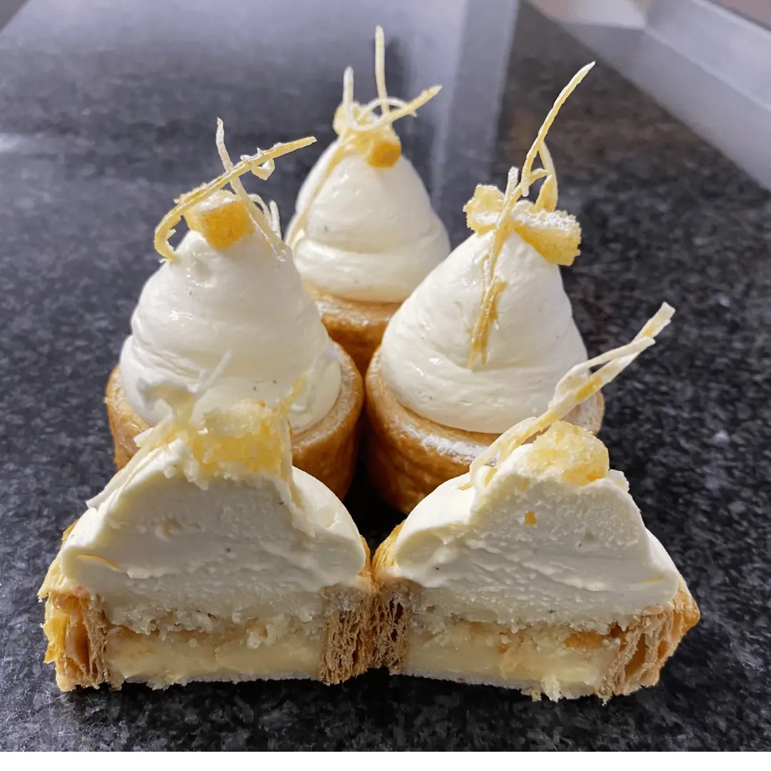 Sutherland’s Signature Lemon–Vanilla Puff Pastry Mini Gâteaux
